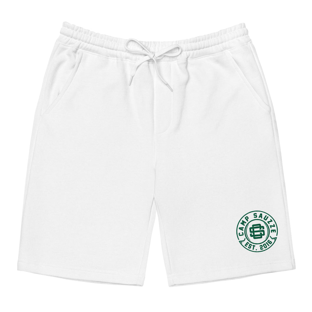 Camp Sauzze (green) fleece shorts