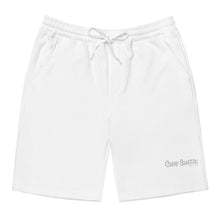 Load image into Gallery viewer, Camp Sauzze (white) fleece shorts
